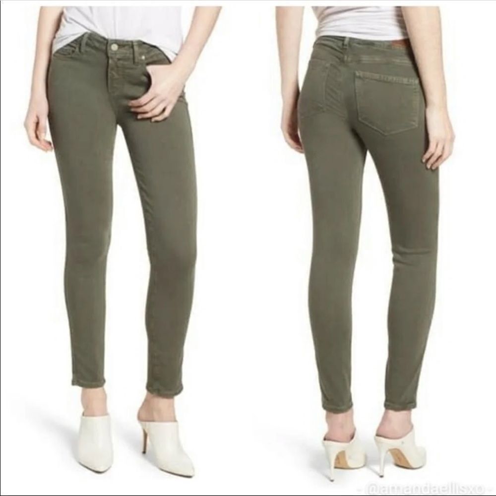 PAIGE Verdugo Ankle Skinny Jeans in Faded Vine. Size 27